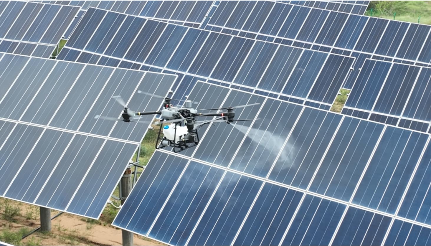 Solar panel cleaning